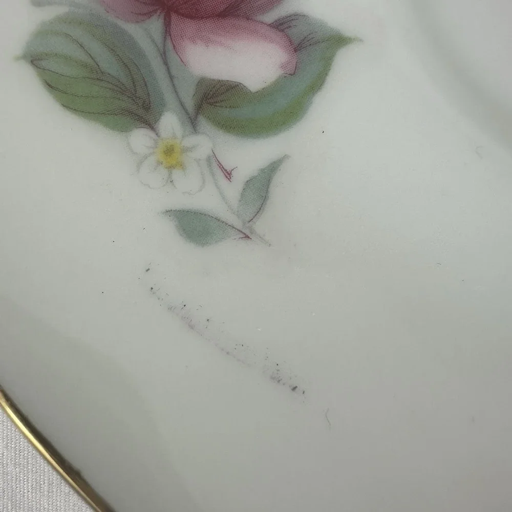Royal Windsor English Bone China Teacup & Saucer Set Pink Cabbage Rose